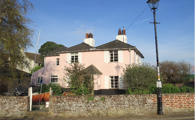 Large pink residential property in Emsworth